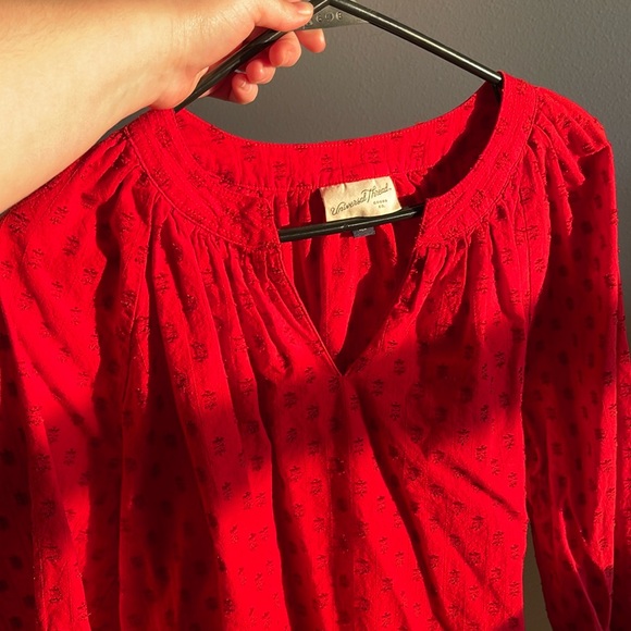 Universal Goods Thread Co Bright Burnt Orange/Red Top in Size M - Good Condition - Picture 10 of 12